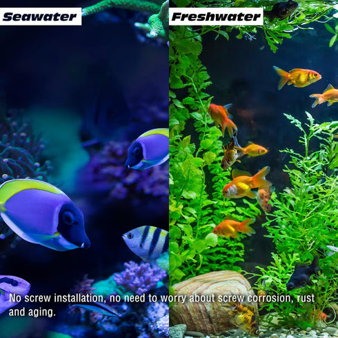 25.6inch 10 YOFOTHS Algae Scraper for Glass Aquariums Fish Tank Cleaner Tool with Blades Aluminum Alloy Long Handle