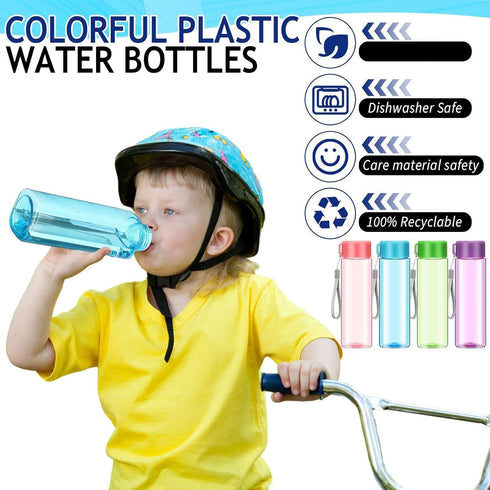 Sunnychicc 24 Pack 500 ml Summer Water Bottles for Students Portable Sports Water Bottle Kids Student Gifts from