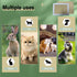 2-Pack 16x12 Inch Rabbit Scratching Pad with Non-Slip Grip, Natural Sisal Bunny Scratch Mat & Chew Toy for Rabbits