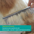 3 Pack Dog Combs for Grooming, Metal Cat Comb with Round Ends, Stainless Steel Pet Grooming Comb