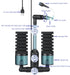 QANVEE S(6-30 Aquarium Sponge Filter Bubbler with Ultra Quiet Water Pump and Ceramic Balls for Fish Shrimp Breeding