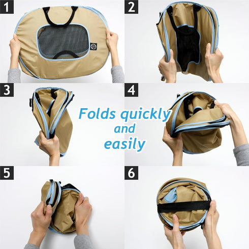 Necoichi Cat Cage Carrier (Beige)
