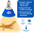 50W Bulb (50 Pangea Deep Heat Projector for Reptiles with Carbon Fiber Filament, Core Warming Infrared A and B