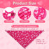 QUQULE 3PCS, Valentines Dog Bandana St Patricks Day and Easter Dog Bandana Small Colorful Scarf for Boy and Girl