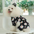 CuteBone Daisy Dog Pajamas, Soft Puppy Pjs for Small Dogs P221XS