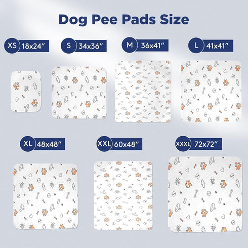 72"x72" 100% Washable Pee Pads for Dogs, Extra Large Super Absorbent Reusable Training Dog Pads, Waterproof Non-Slip