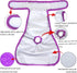Teamoy 4pcs Washable Female Dog Diapers, Super-Absorbent and Comfortable Reusable Wraps for XS Female Dogs