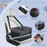 2 Count 25lbs-Black PetsHome Dog Car Seat for Small Dogs, Detachable Washable Dog Booster Car Seat with Storage Pocket