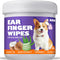 Dog Ear Wipes, Gently Remove Ear Wax & Dirt, All Natural Ingredients, Fresh Coconut Scent - 50 Count