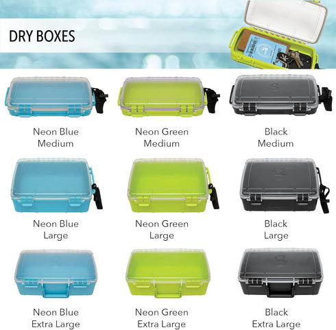 geckobrands Waterproof Dry Box Storage Case - Watertight & Airtight Dry Box for Phone and Wallet
