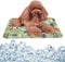 Dog Cooling Mat, Self-cooling Pad for Dogs Cats and Rabbits, Easy Washable Comfortable Mat for Pet (Medium Forest)