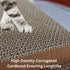 Cat Scratch Pad 5 in 1, Reversible Cardboard Scratcher, Scratching Pads for Indoor Cats, Cat Scratching Post (5 Pack)