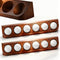 HPZIHYNAP 2-Pack Walnut Wood Golf Ball Display Case Wall Mount - Golf Ball