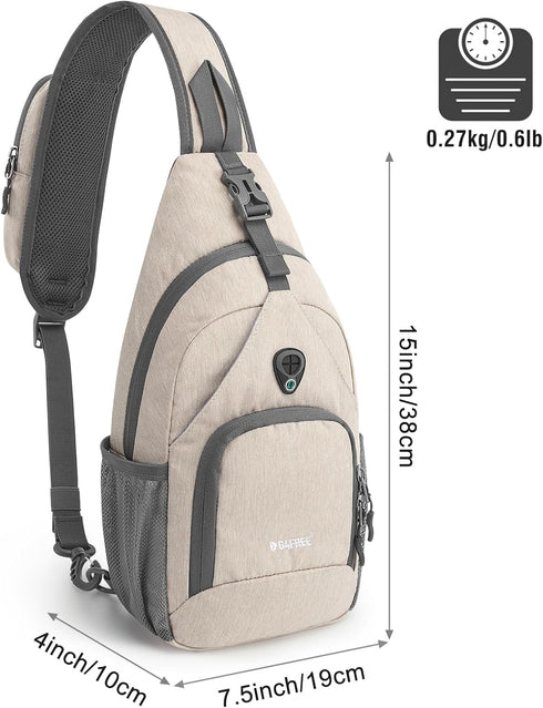 G4Free Backpack RFID Sling Bag Crossbody Small Chest Shoulder Bag Hiking Outdoor