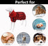 Geyecete Dog Drying Coat, Microfibre Fast Drying Bathrobe Towel, Luxuriously Soft for Pets, Red Black Grid-XXL