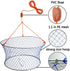 24 20 12 Palmyth Wire Grid Bottom Crab Nets Two Ring Crab Kit with Harness and Bait Clip X X