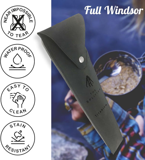 Full Windsor Splitter Hypalon Pouch, Travel & Camping Utensils Case, Waterproof Portable Cutlery Set