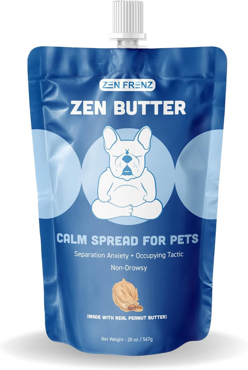 Zen Butter - All-Natural Calming Peanut Butter Spread for Pets - 20oz