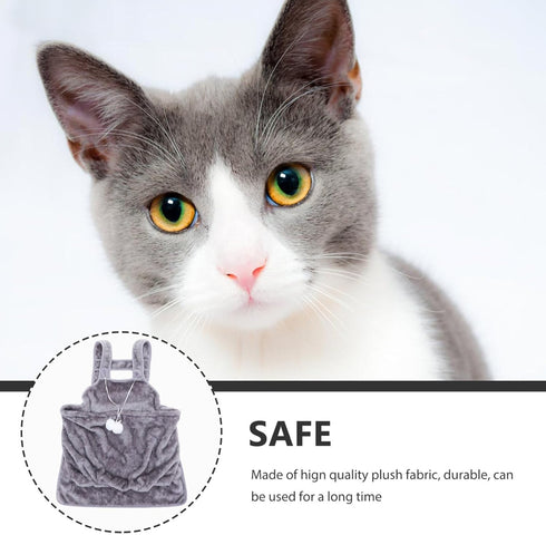 Pet Carrier Bag, Portable Outdoor Chest Apron Pouch for Small Pets, Warm Sleeping Bag for Kittens and Puppies