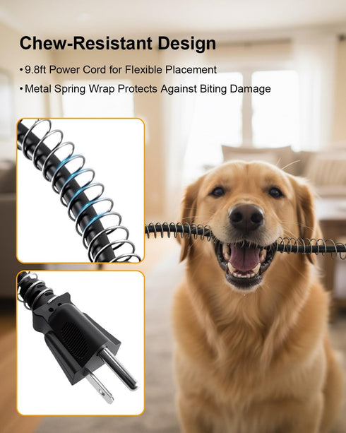 DYVBXS 400W/800W 9.8ft Dog House Heater with Adjustable Power, Pet Warmer for Kennels Chicken Coops Rabbit Hutches