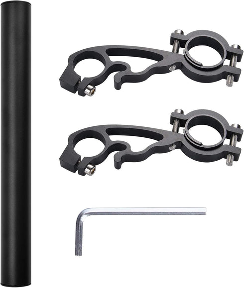 Yizhet Aluminum Alloy Bicycle Handlebar Extensions, 30cm Extender for Phone Mount Holder, Speedometer, GPS