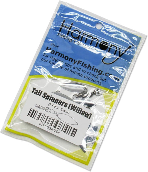 Harmony Fishing Company 7 Pack Tail Spinners for Soft Plastic/Senko Fishing Lures
