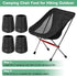 4-Pack 16mm M METERXITY Anti-Slip Camping Chair Foot, Folding Camp Chair Replacement Feet for Folding Chair