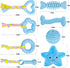 Puppy Toys, 8 Pack Teething Chew Toys Set, Cute Blue Soft Durable Interactive Toys for Small Dogs