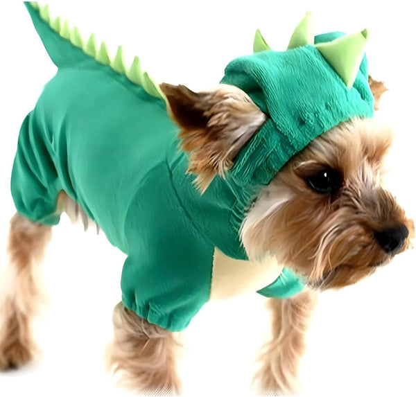 NACOCO Dog Dinosaur Design Costume - Green Pet Clothes for Medium & Large Dog (XL)
