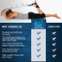 Foot and Calf Stretcher for Plantar Fasciitis, Blue Yoga Stretching Strap for Achilles Tendonitis, Heel Spurs, Drop Foot