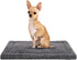 Washable Dog Bed Mat Reversible Crate Pad Soft Fluffy Mattress for Large Medium Small Dogs, 23 x 17 Inch