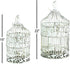 Deco 79 Birdcage, 15", 18"H, White, Model 82677