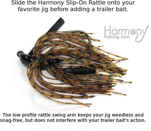 Harmony Fishing Slip-On Low Profile Jig Rattles - 10 Pack