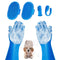 6PCS Pet Grooming Kit for Dogs, Dog Washing Gloves with High-Density Teeth,