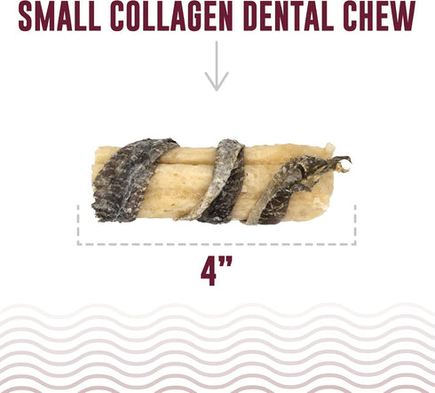 Icelandic+ Beef Collagen Dental Chew Stick Wrapped with Fish 4" Dog Treat