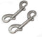 Pair of 316 SS Marine Grade Double Ended Bolt Snap Hook, 4-1/2'' (115MM) for Dog Leash/Pet Feed Bucket (Silver)