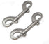 Pair of 316 SS Marine Grade Double Ended Bolt Snap Hook, 4-1/2'' (115MM) for Dog Leash/Pet Feed Bucket (Silver)