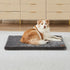 Memory Foam Dog Crate Pad - XL Mat for 42-inch Dog Crates with Removable Washable Cover and Waterproof Lining (Grey)