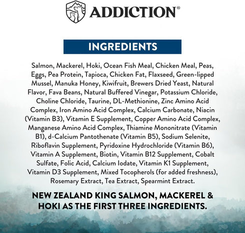 Addiction Wild Islands Pacific Catch Premium King Salmon, Mackerel & Hoki Dry Cat Food, 4 lb