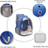 Henkelion Cat Backpack Carrier, Space Capsule for Small Medium Dogs and Cats, Navy Blue Airline Approved