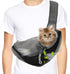 Small Dog Sling Carrier, Breathable Mesh Adjustable Pet Sling with Zipper Pocket for Small Medium Dogs Cats (up to 5