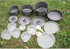 Lightweight 4-5 Person Camping Cookware - 4 Piece Pan Pot Set for Outdoor Activities