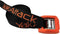 YakAttack Heavy Duty Cam Strap Kayak Tie Down with Protective Rubber Buckle, Black/Orange Fishing Accessories