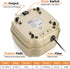 INCLY 7W Aquarium Air Pump - 245 Gallon with 4 Adjustable Filter Outlet for Fish Tank