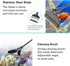 ZRDR Stainless Steel Algae Scraper, Aquarium Cleaning Tool for Glass Tanks, Adjustable Length, Durable