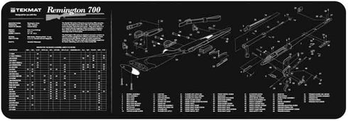 TekMat Remington 700 Gun Cleaning Mat,Black