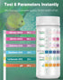 Pawfly 6 in 1 Aquarium Test Strips, 100 Strips for pH, Chlorine, Nitrate, Nitrite, and Hardness