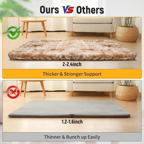 HOTYPXQ 55" 26" x Dog Bed for Car Back Seat, Backseat Pet Bed with Upgraded Non-Slip Bottom, Dog Sleeping Mattress