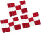KINGTOP Checkered Golf Flag - 8x6 Inch, 420D Nylon, Tube Inserted Mini Practice Putting Green Flags for Yard