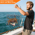 2 Set QualyQualy Castable Crab Trap Kit, Foldable Crabbing Net with Rope & Bait Clip, Crab Snare/Pots/Traps for Blue